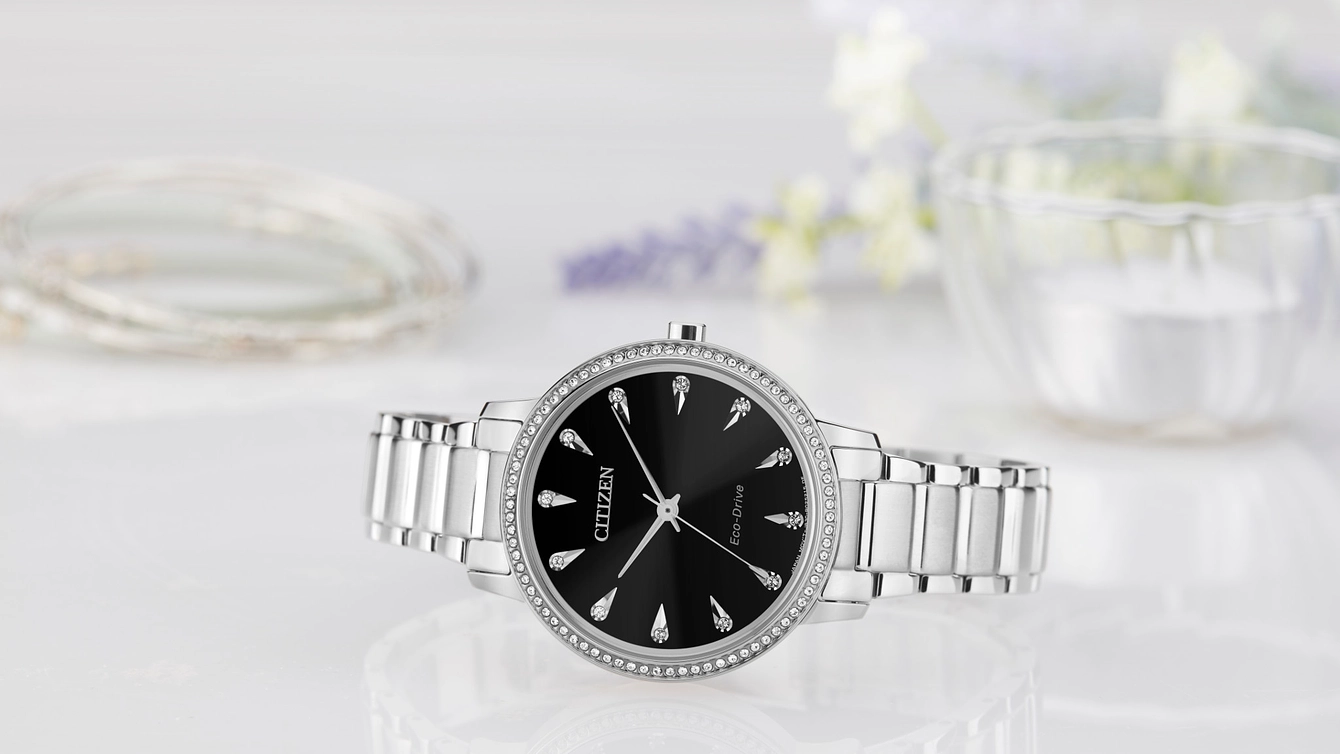 Citizen Silhouette Crystal Eco-Drive Silver-tone Watch | CITIZEN Citizen Silhouette Crystal Eco-Drive Silver-tone Watch | CITIZEN